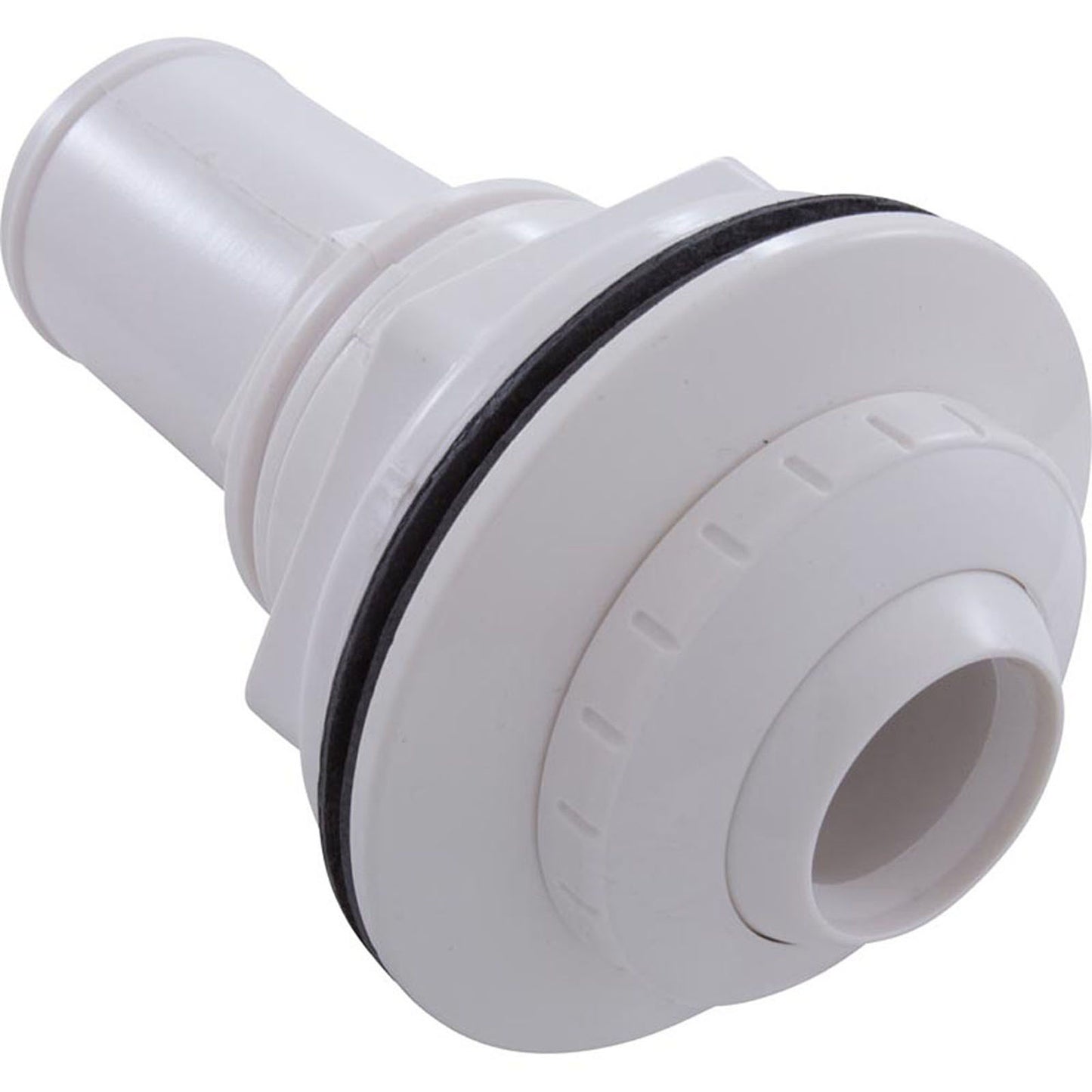 Accesorio de globo ocular, WW, 1-1/2" de ancho, 3-1/2" de profundidad, orificio de 1", blanco