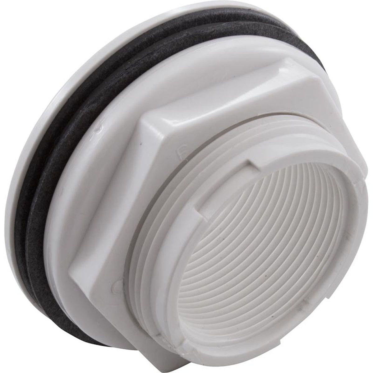 Wall Fitting, WW, 2-3/8"hs, 1-1/2"fpt, 3-1/2"fd, White