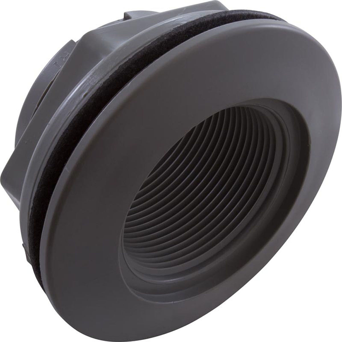 Wall Fitting, WW, 2-3/8"hs, 1-1/2"fpt, 3-1/2"fd, Gray