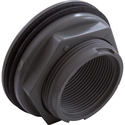 Accesorio de pared, WW, 2-3/8" de alto, 1-1/2" de rosca hembra, 3-1/2" de profundidad, gris