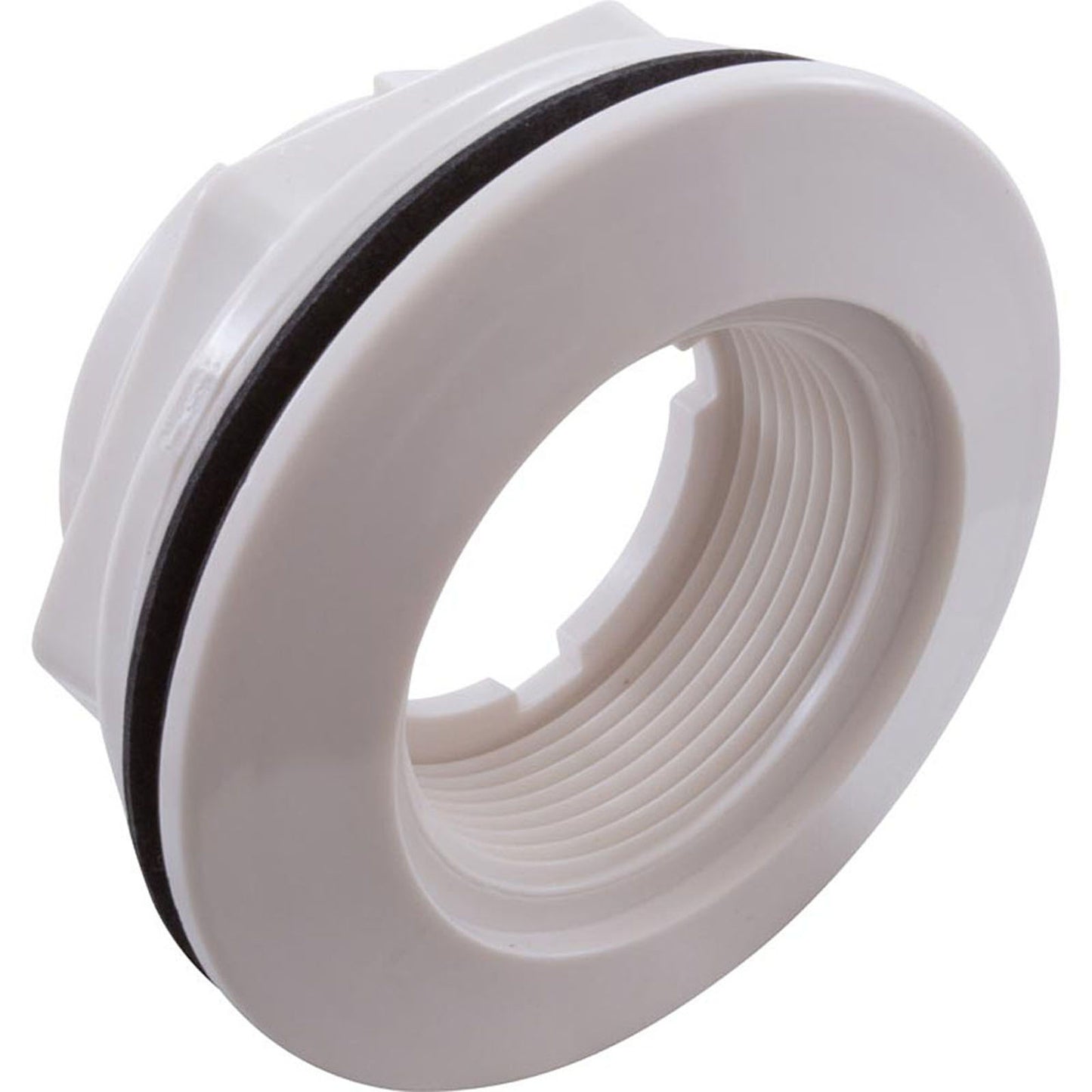 Accesorio de pared, WW, 2-3/8" de alto, 1-1/2" de rosca hembra x 1-1/2" de ancho, 3-1/2" de profundidad, blanco