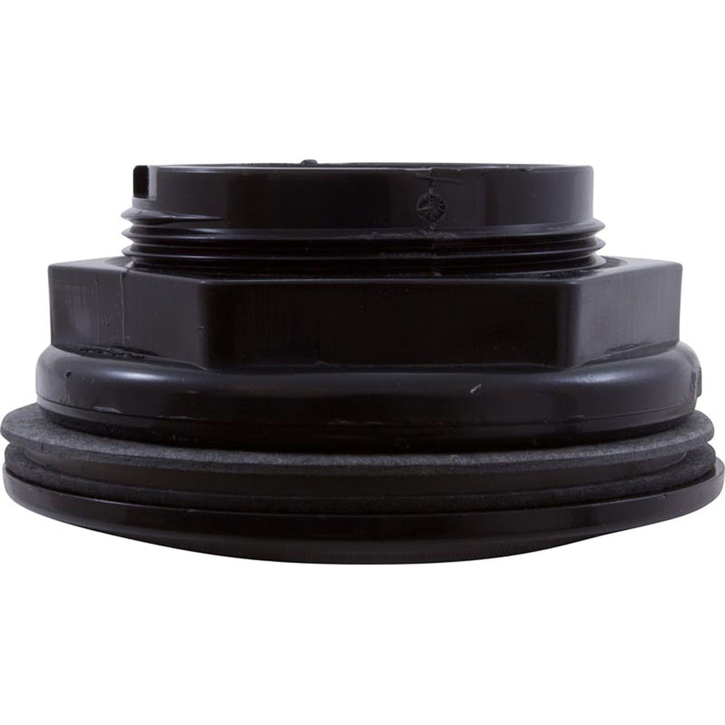 Wall Fitting, WW, 2-3/8"hs, 1-1/2"fpt x 1-1/2"s, 3-1/2"fd, Blk