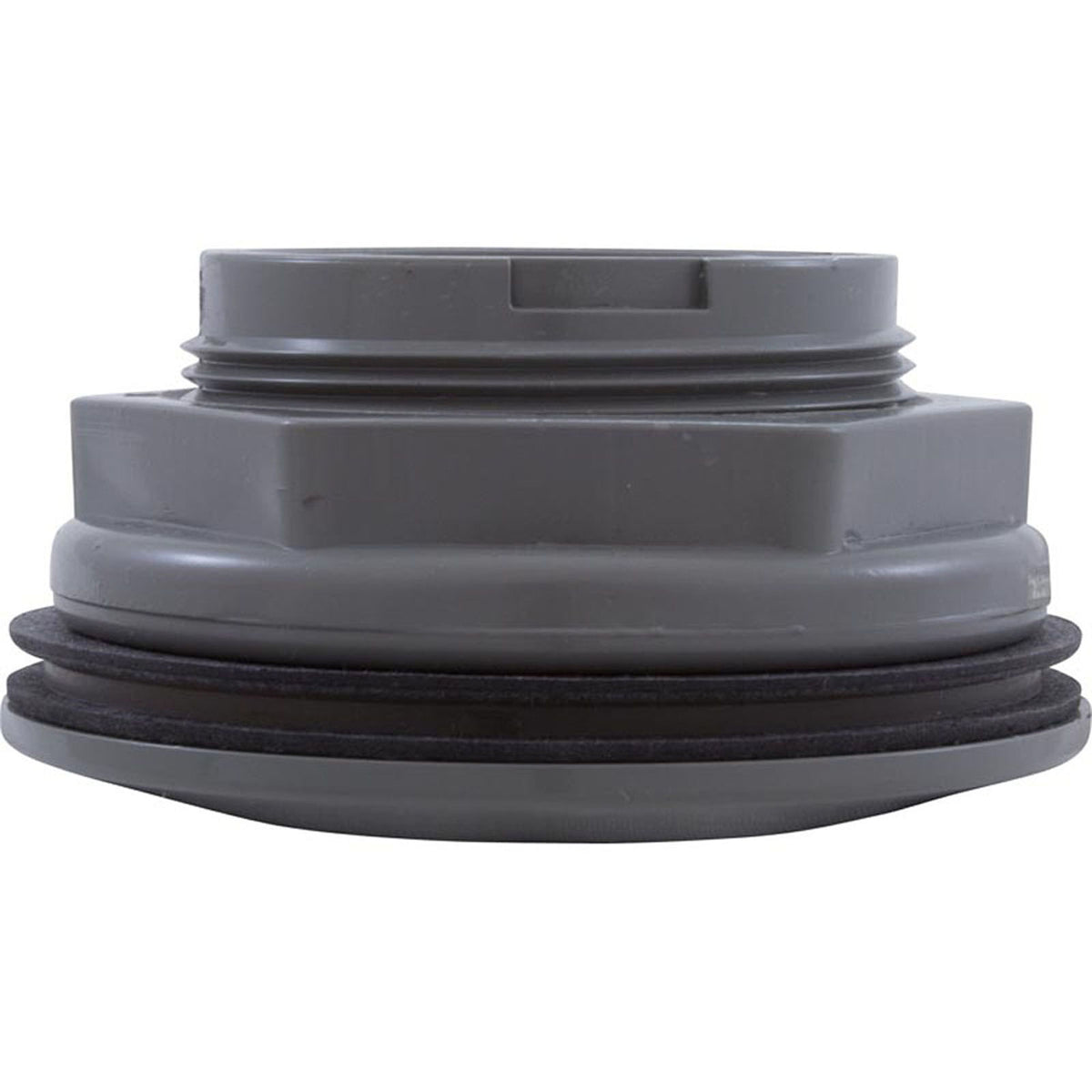 Wall Fitting, WW, 2-3/8"hs, 1-1/2"fpt x 1-1/2"s, 3-1/2"fd, Gry