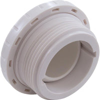 Eyeball Fitting, WW, 1-1/2"mpt, 2-3/8"fd, Slotted, White