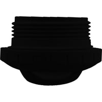 Eyeball Fitting, WW, 1-1/2"mpt, 2-3/8"fd, Slotted, Black