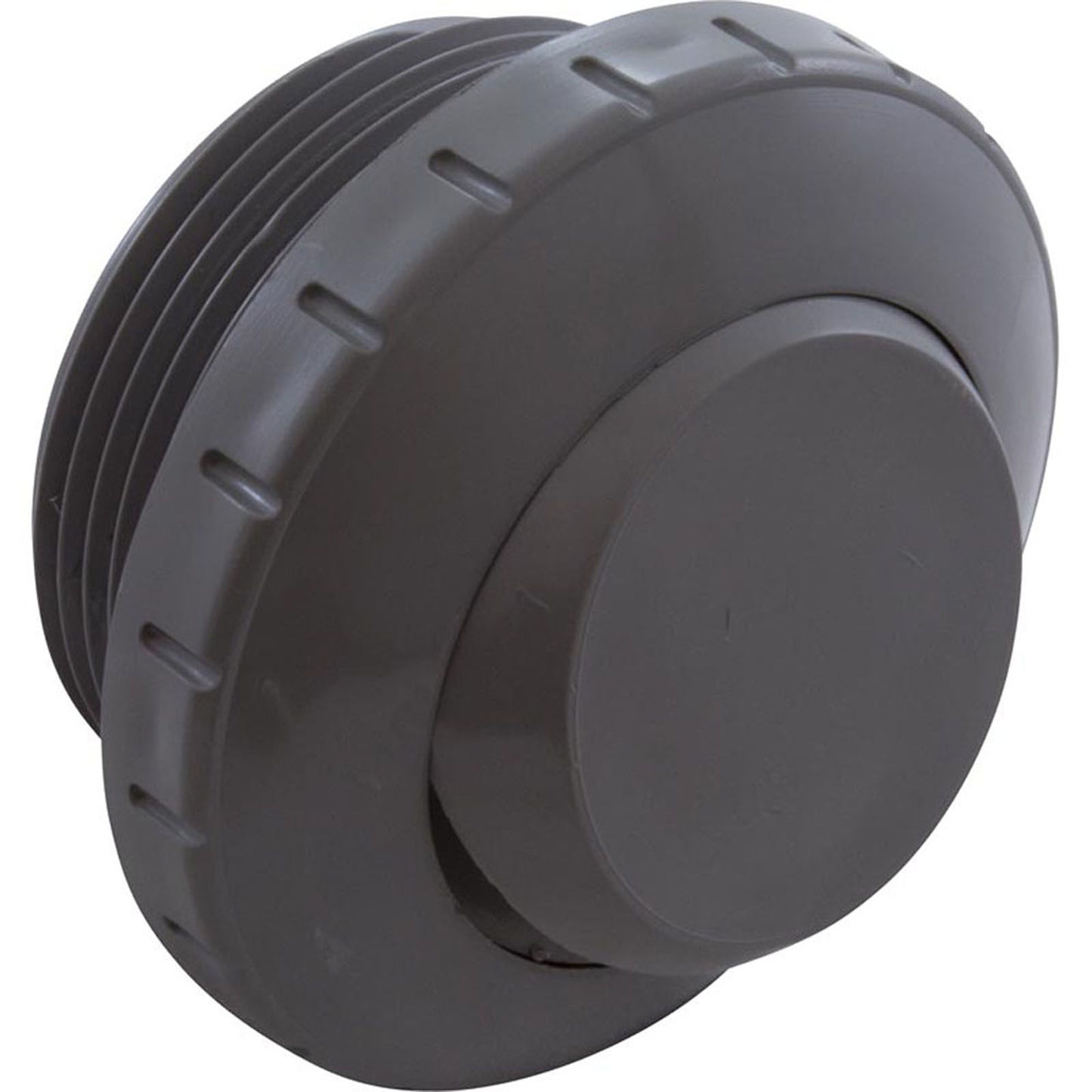 Eyeball Fitting, WW, 1-1/2"mpt, 2-3/8"fd, Slotted, Gray