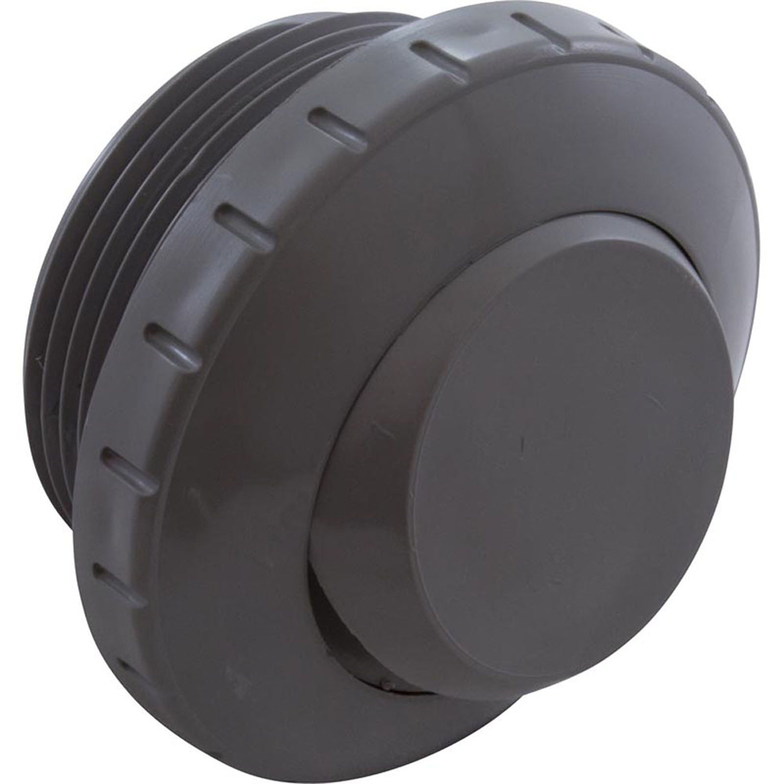 Eyeball Fitting, WW, 1-1/2"mpt, 2-3/8"fd, Slotted, Gray