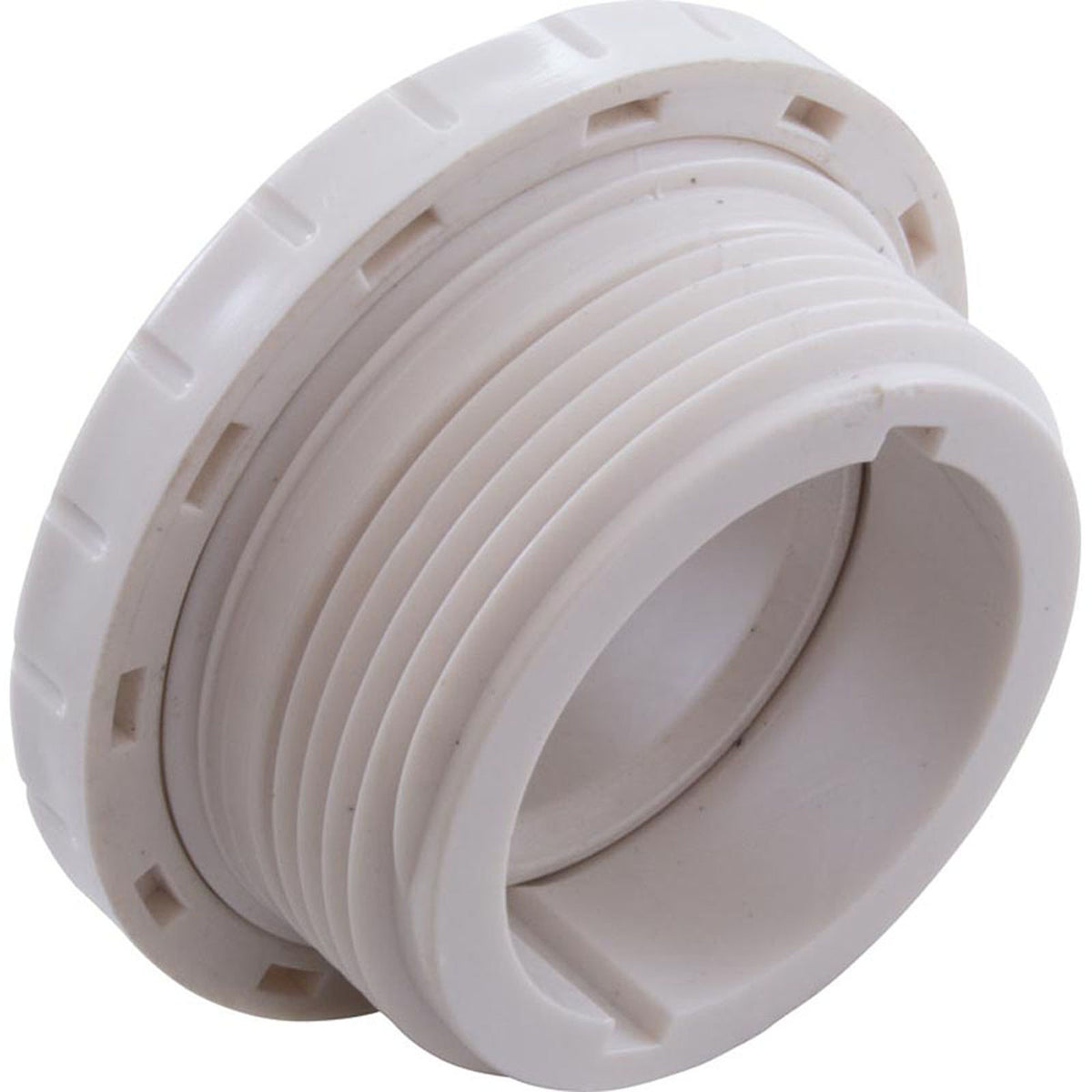 Eyeball Fitting, WW, 1-1/2"mpt, 2-3/8"fd, 1/2"Orifice, White