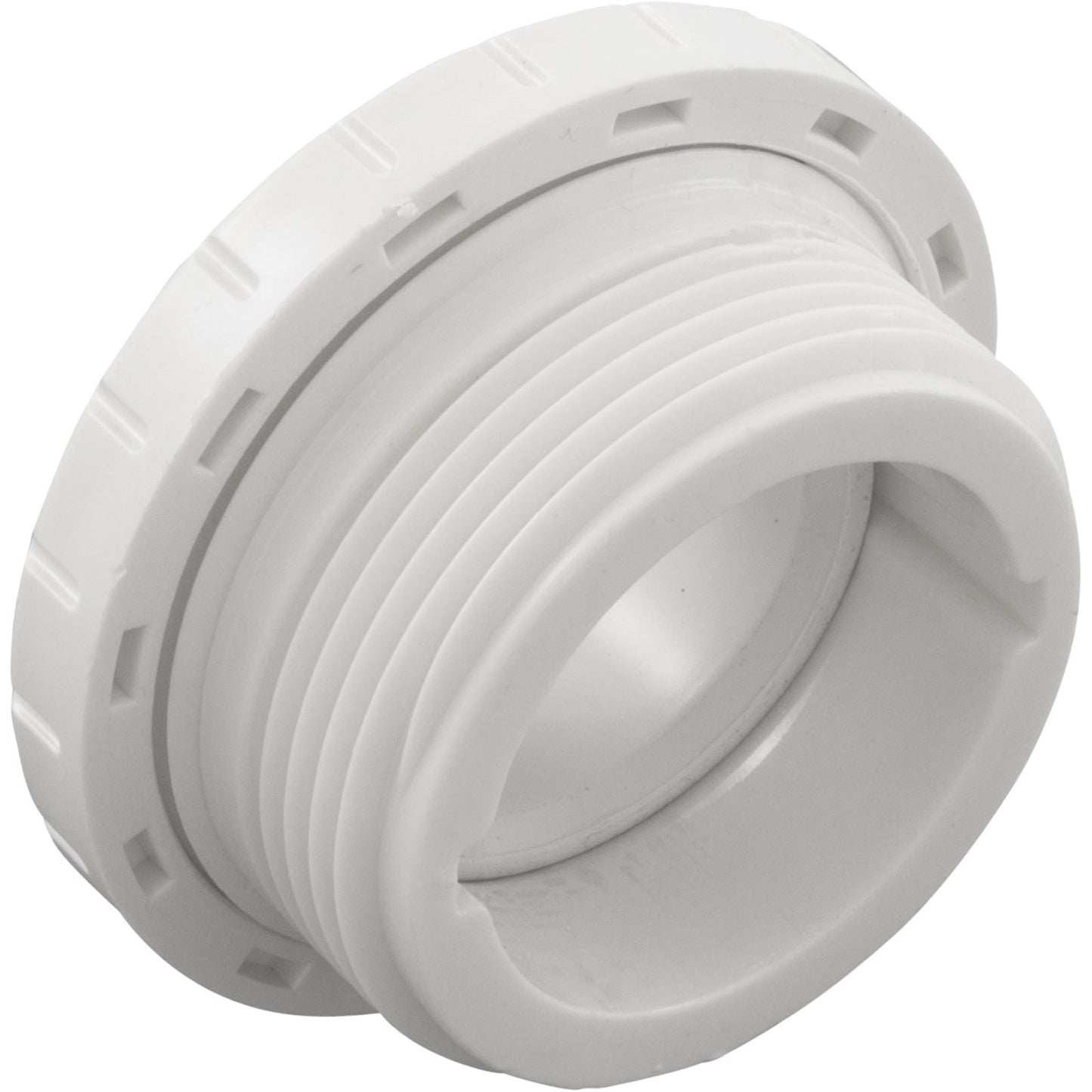 Eyeball Fitting, WW, 1-1/2"mpt, 2-3/8"fd, 3/4"Orifice, White