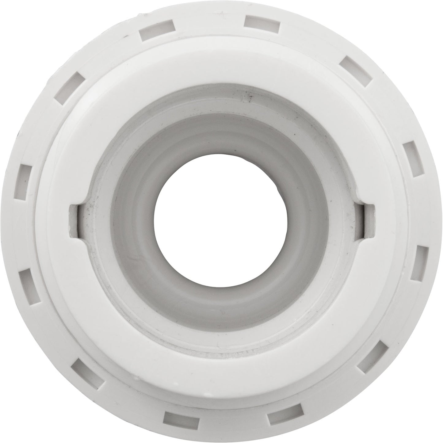 Eyeball Fitting, WW, 1-1/2"mpt, 2-3/8"fd, 3/4"Orifice, White