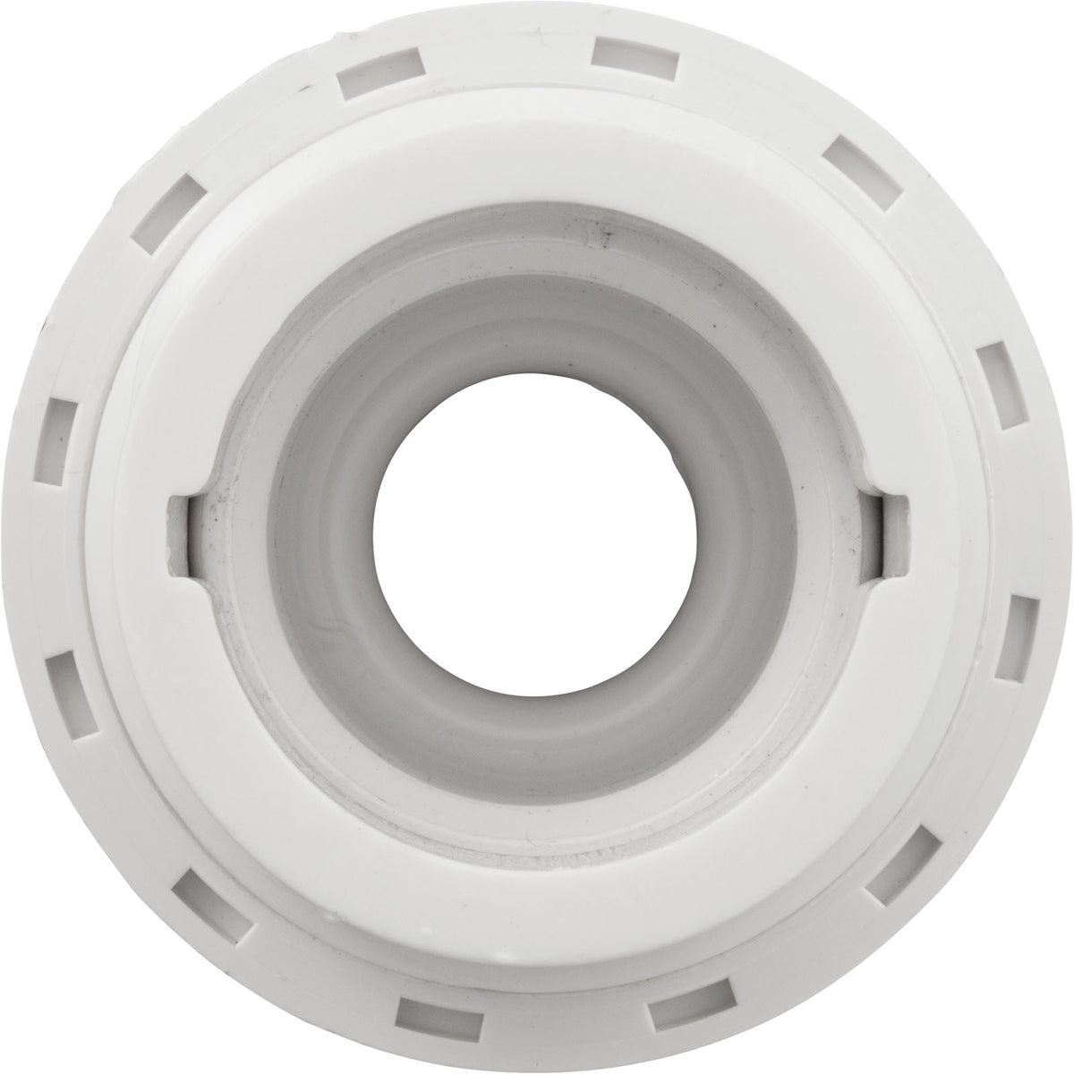 Eyeball Fitting, WW, 1-1/2"mpt, 2-3/8"fd, 3/4"Orifice, White