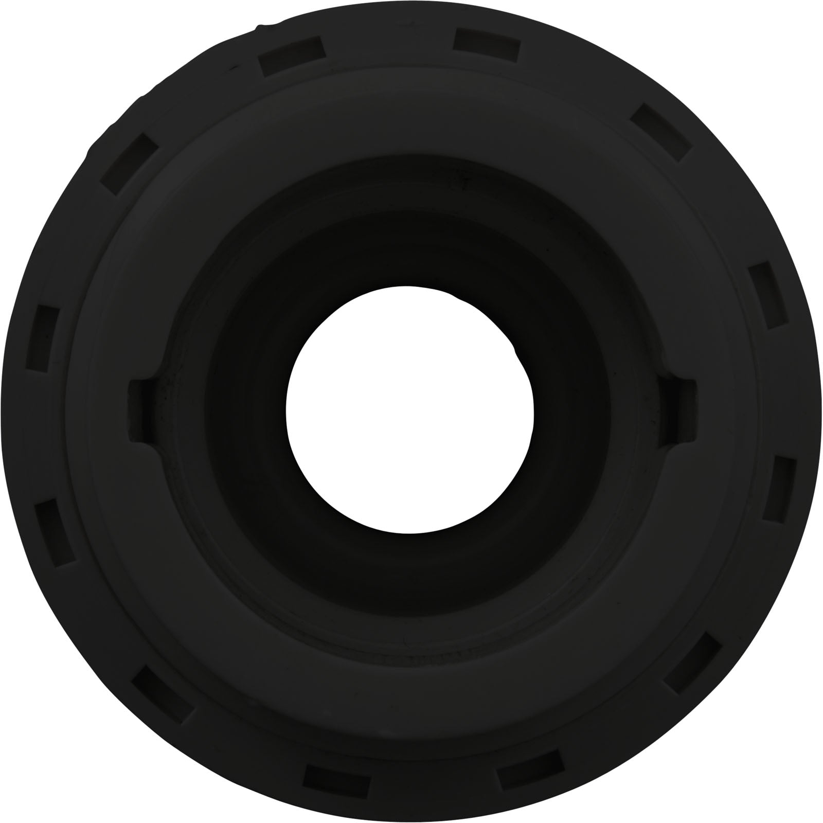 Eyeball Fitting, WW, 1-1/2"mpt, 2-3/8"fd, 3/4"Orifice, Black