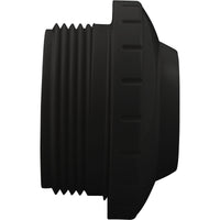 Eyeball Fitting, WW, 1-1/2"mpt, 2-3/8"fd, 3/4"Orifice, Black