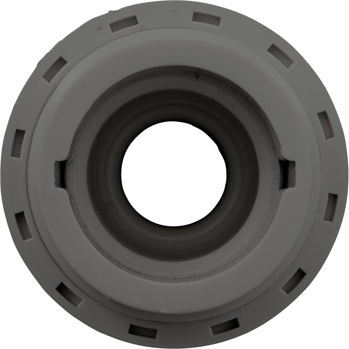 Eyeball Fitting, WW, 1-1/2"mpt, 2-3/8"fd, 3/4"Orifice, Dark Gray