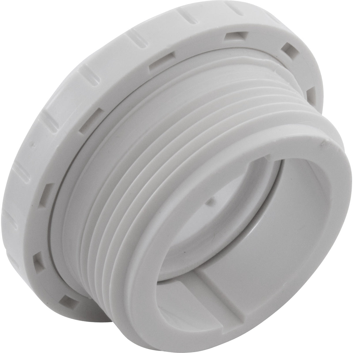 Eyeball Fitting, WW, 1-1/2"mpt, 2-3/8"fd, 1"Orifice, White