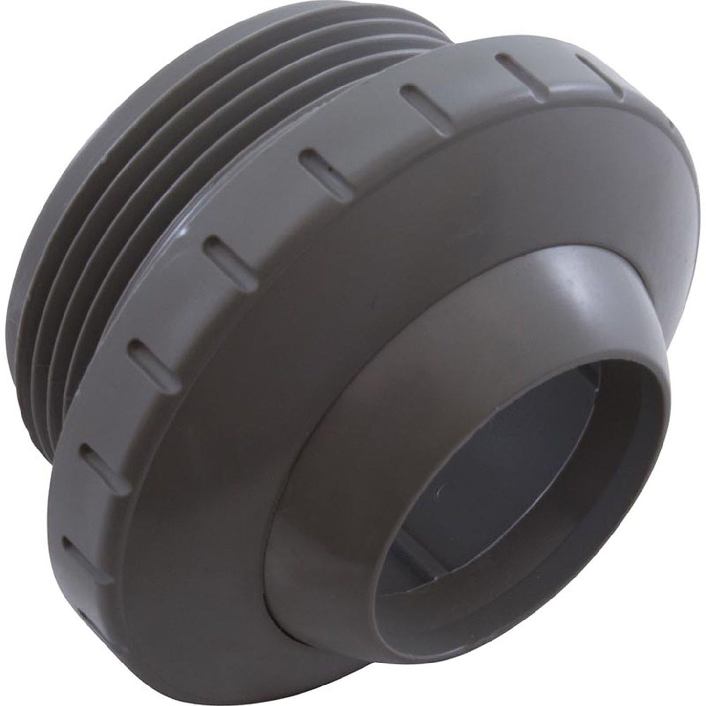 Raccord à œil, WW, 1-1/2"mpt, 2-3/8"fd, 1"Orifice, Gris