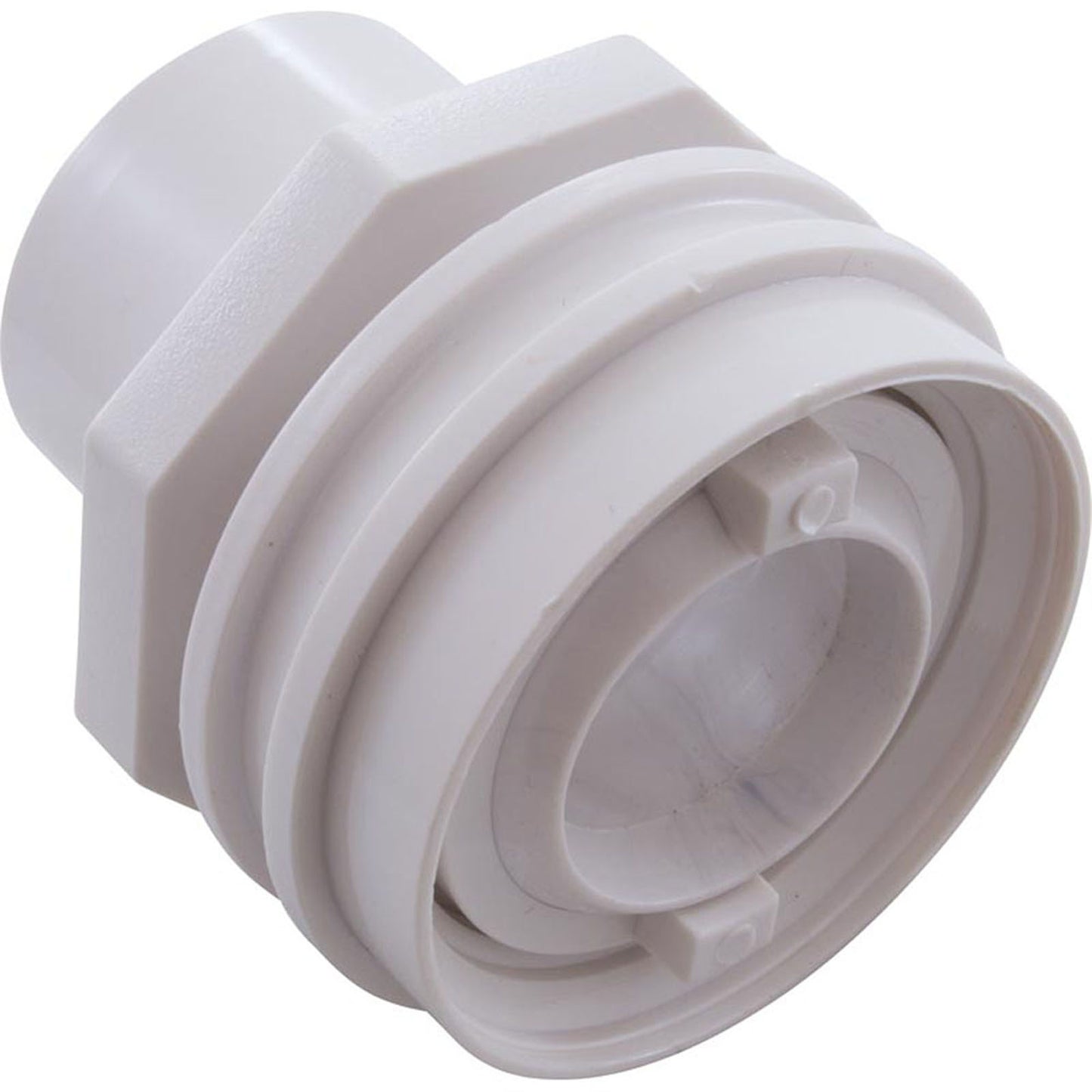 Eyeball Fitting, WW Flush Mount, 1-1/2"Insider, 2-1/4"fd, Wht