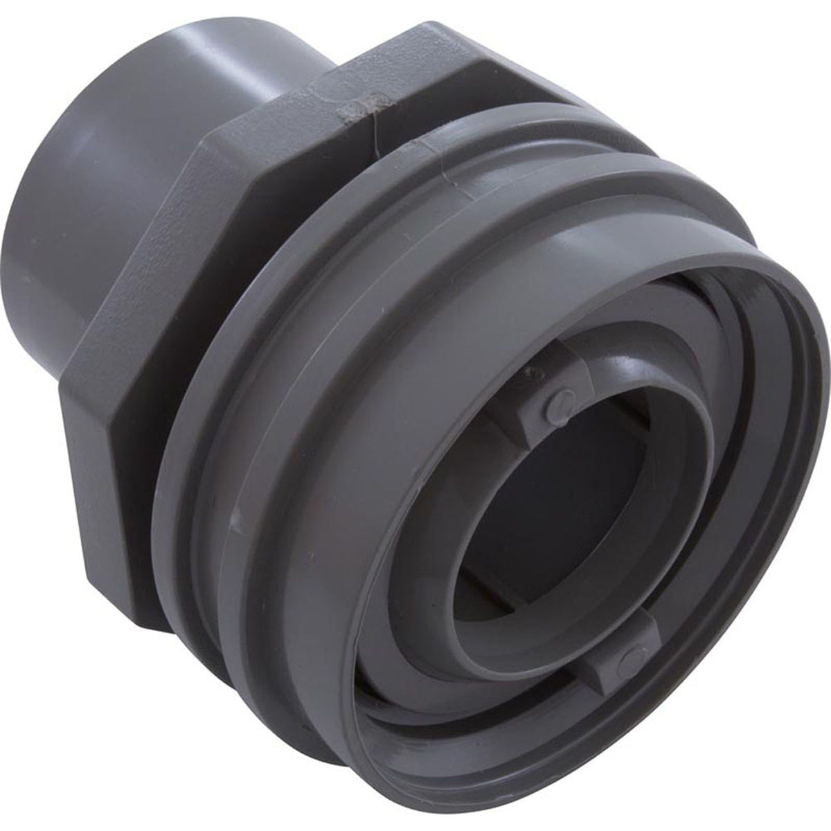 Eyeball Fitting, WW Flush Mount, 1-1/2"Insider, 2-1/4"fd, Gry