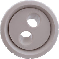 Eyeball Fitting, WW, 1-1/2"mpt, 2-1/4"fd, Plstr, White