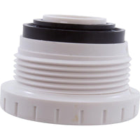 Eyeball Fitting, WW, 1-1/2"mpt, 2-1/4"fd, Plstr, White