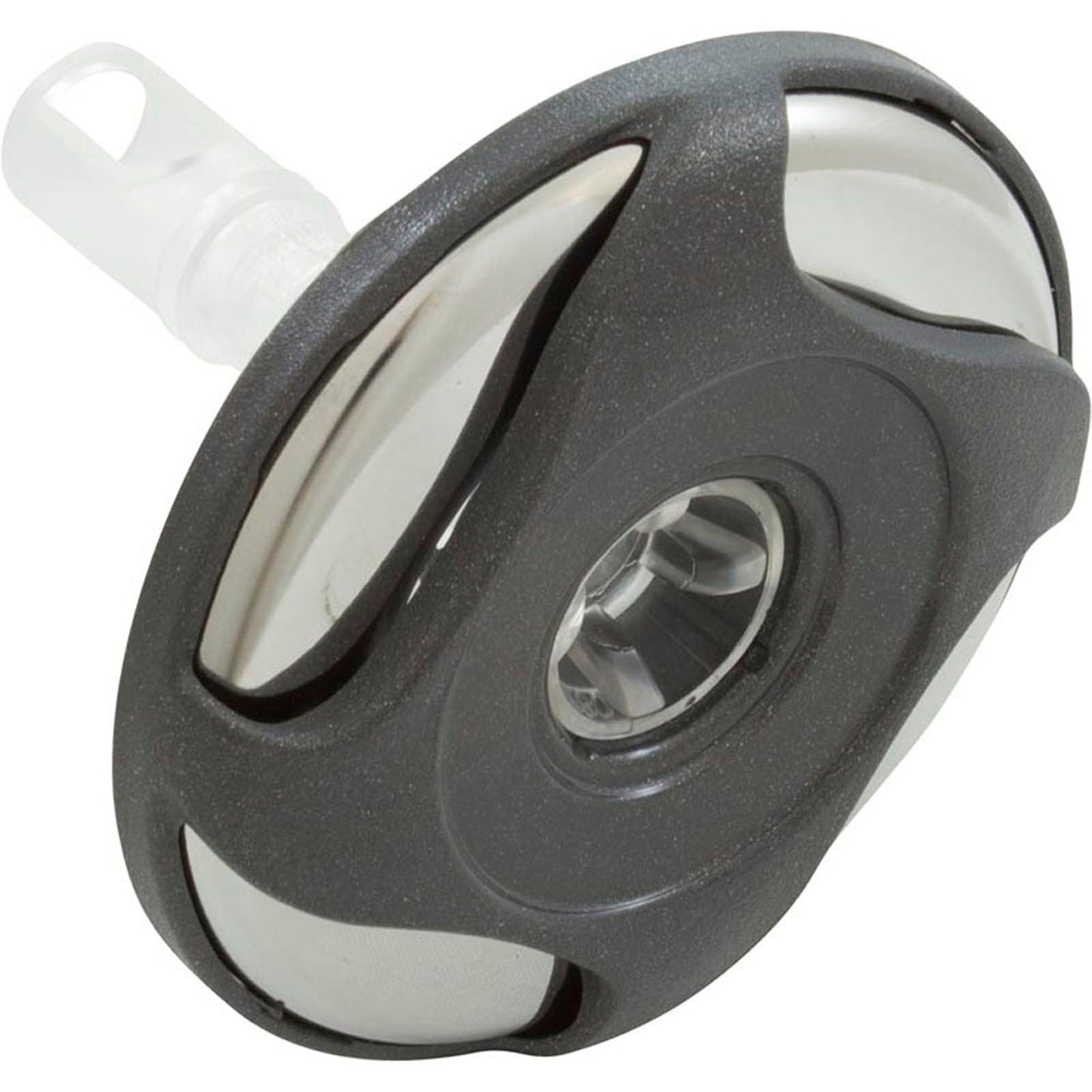 Jet Intl, WW Cluster Storm Glo, Swrl, 3-5/16"fd, Rfld, SS/Dk Gry