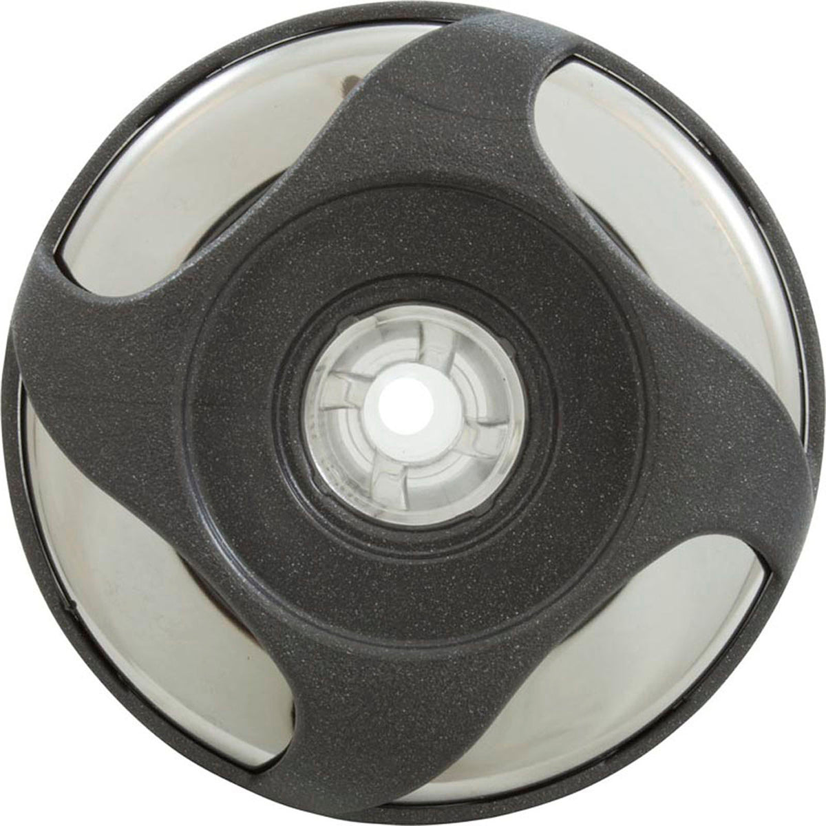 Jet Intl, WW Cluster Storm Glo, Swrl, 3-5/16"fd, Rfld, SS/Dk Gry