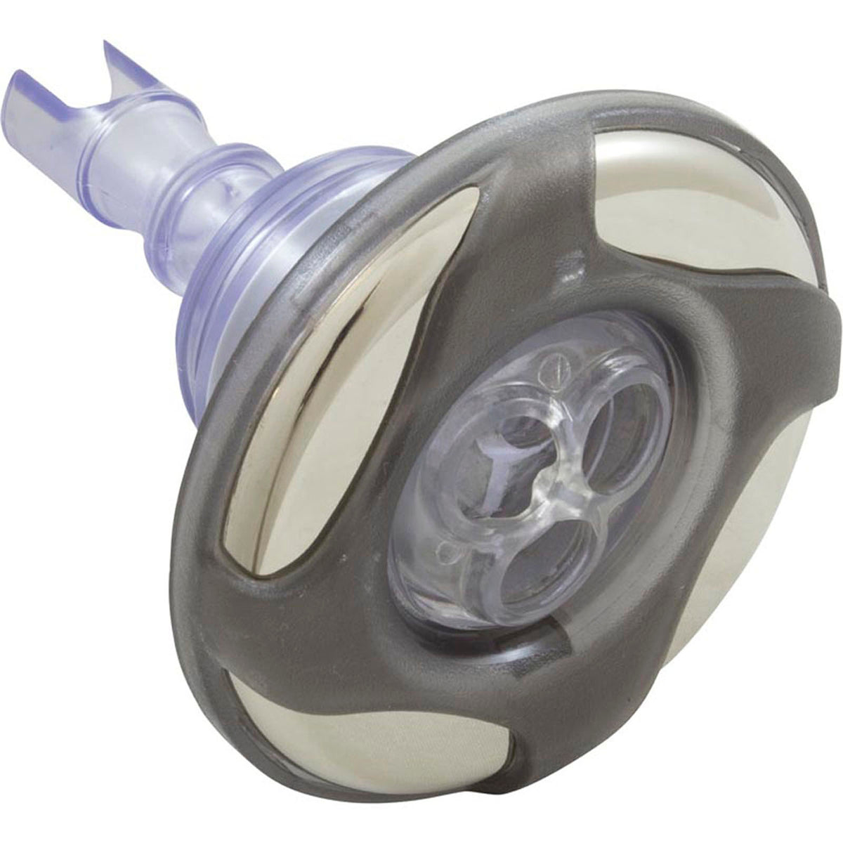 Jet Intl, WW Mini Storm Glo, Swirl, 3-3/16"fd, Mass, SS/LtGry