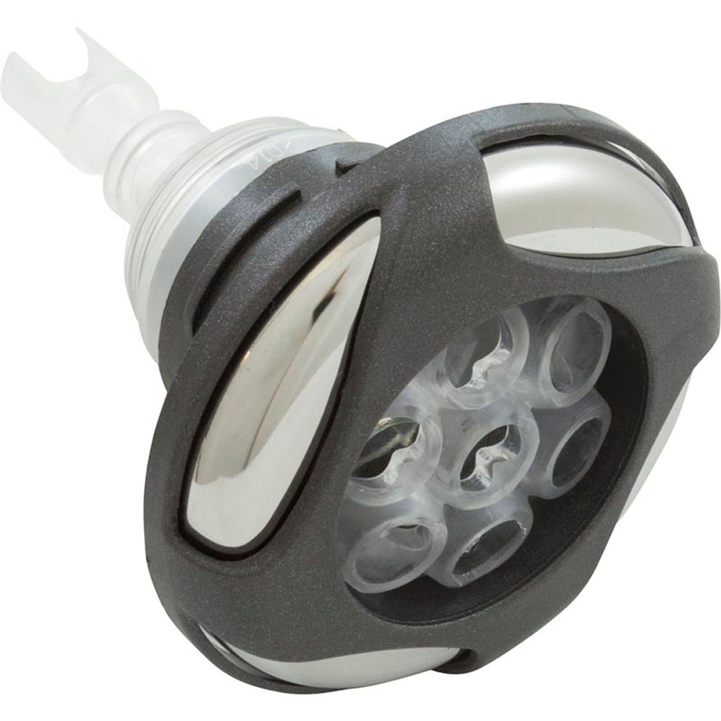 Jet Intl, WW Poly Storm Glo, Swrl, 3-5/8"fd, Mass, DkGry/Clr, Thd