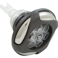 Jet Intl, WW Poly Storm Glo, Swrl, 3-5/8"fd, Mass, DkGry/Clr, Thd