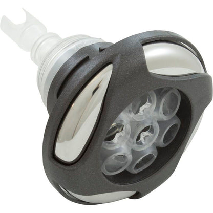 Jet Intl, WW Poly Storm Glo, Swrl, 3-5/8"fd, Mass, DkGry/Clr, Thd