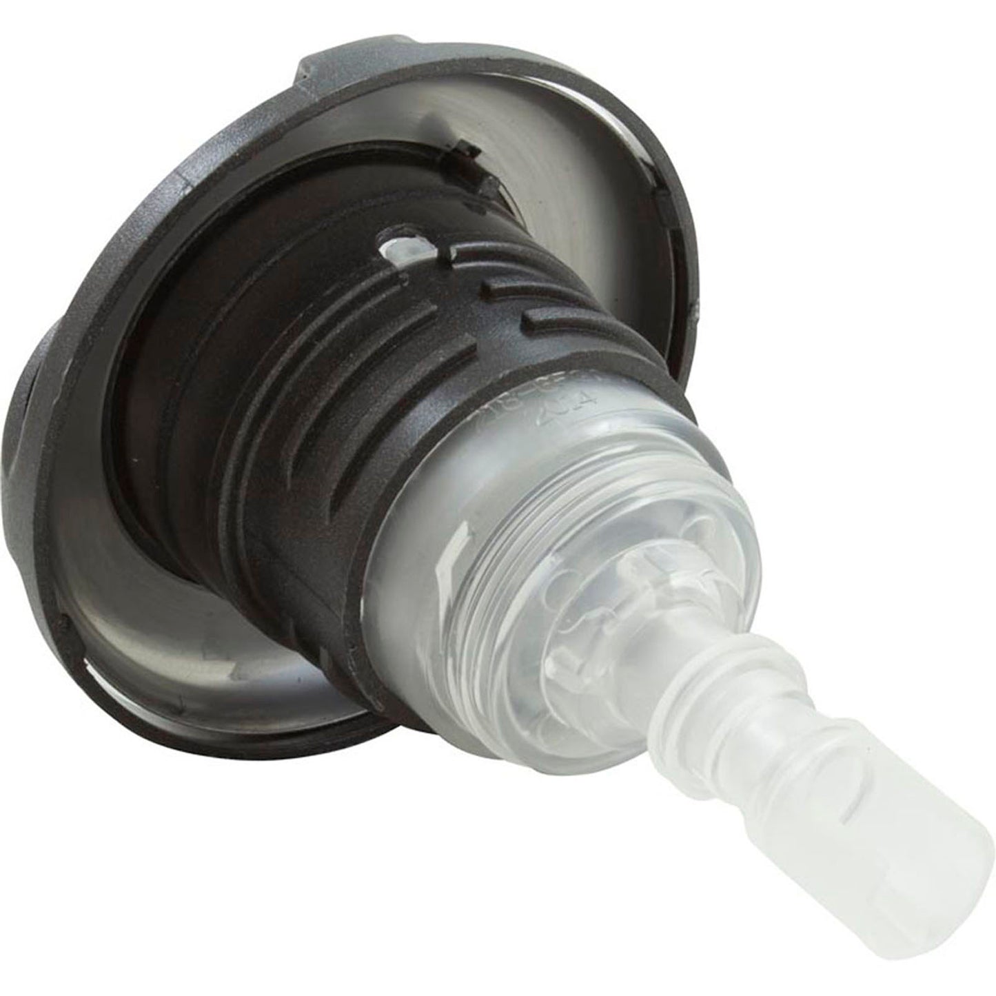 Jet Intl, WW Poly Storm Glo, Swrl, 3-5/8"fd, Mass, DkGry/Clr, Thd