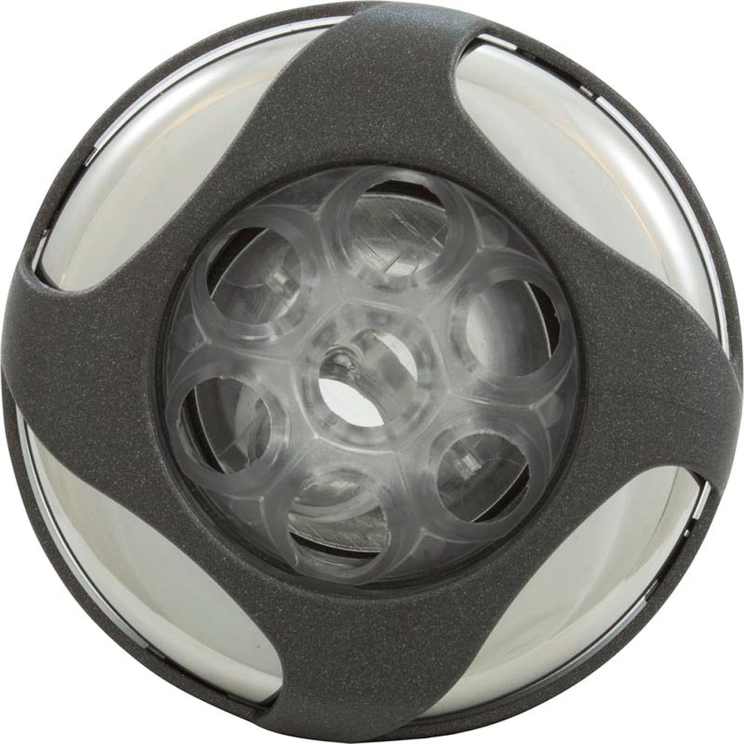 Jet Intl, WW Poly Storm Glo, Swrl, 3-5/8"fd, Mass, DkGry/Clr, Thd