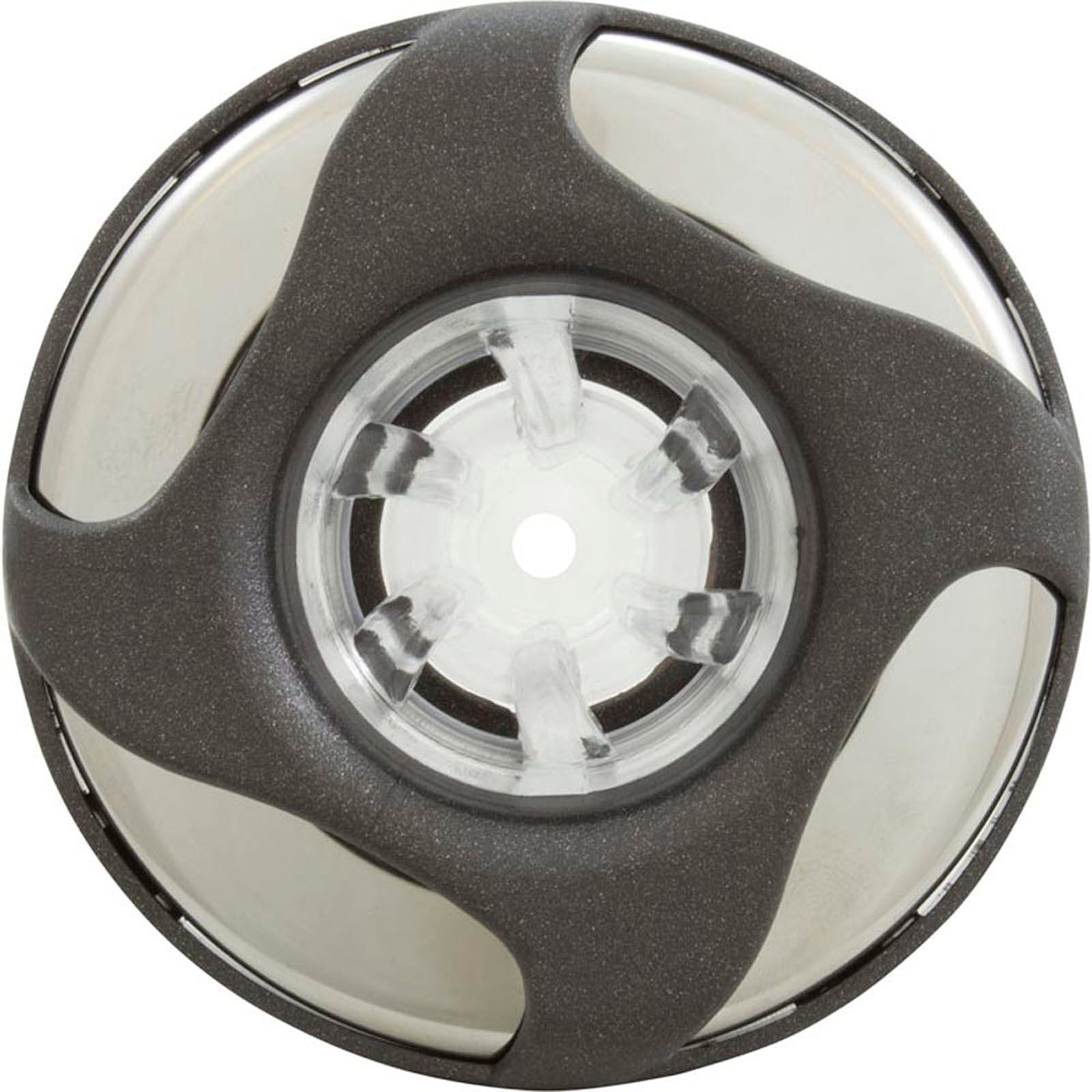 Jet Intl, WW Mini Storm Glo, Swirl, 3-3/16"fd, Rfld, SS/DkGry, Thd