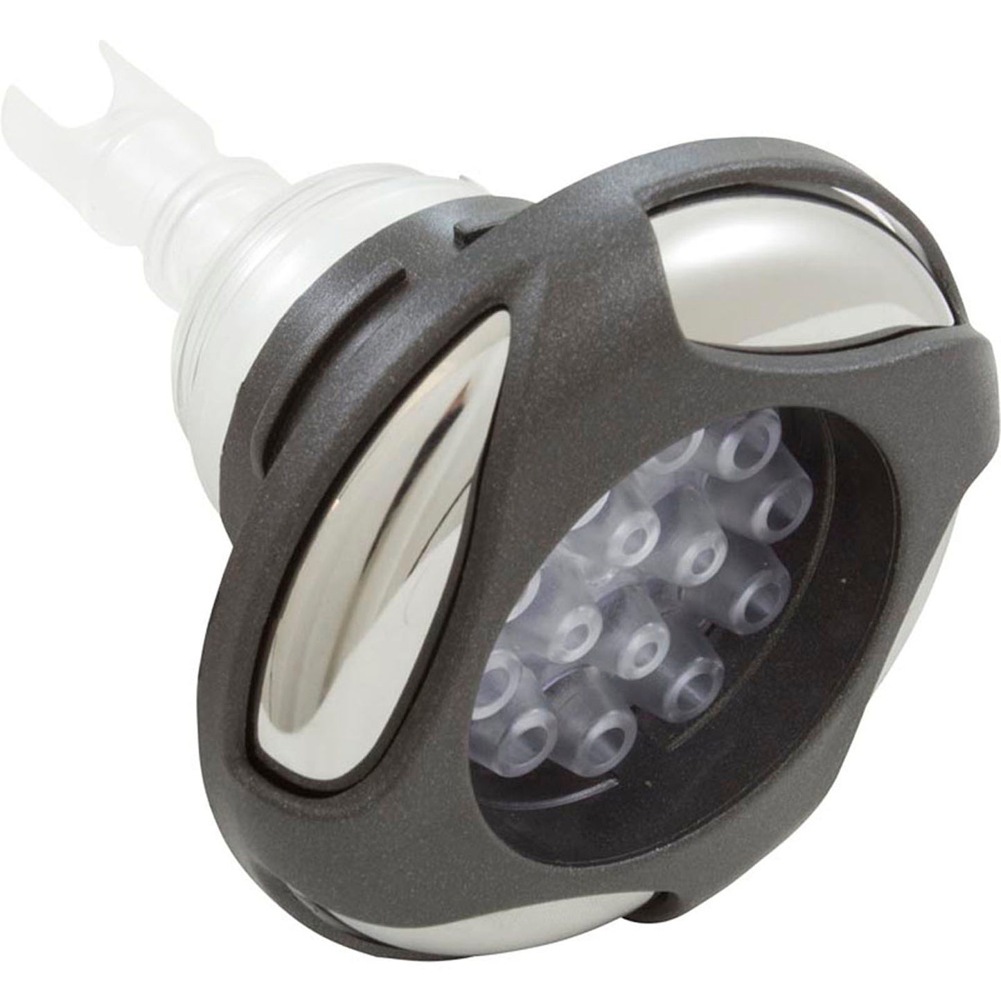 Jet Intl, WW Poly Storm Glo, Swrl, 3-5/8"fd, Mass, SS/DkGry, Thd