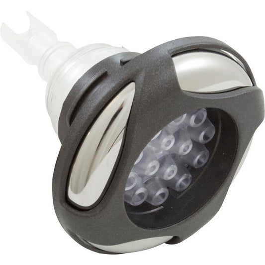 Jet Intl, WW Poly Storm Glo, espiral, 3-5/8" fd, masa, SS/DkGry, rosca