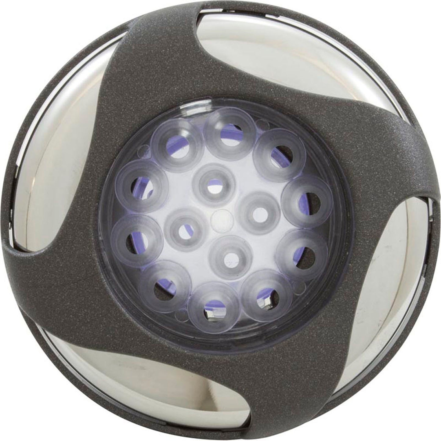 Jet Intl, WW Poly Storm Glo, Swrl, 3-5/8"fd, Mass, SS/DkGry, Thd