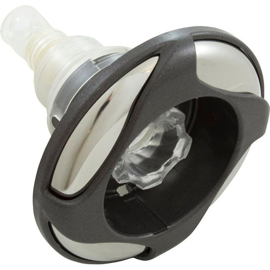 Jet Intl, WW PowerStrmGlo, remolino, 5-1/4" fd, dir./rfld, SS/DkGry, rosca