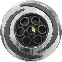Jet Intl, WW Poly Storm Glo, 4"fd, Roto, Revo, SS/Dk Gry, Thd