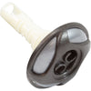 Jet Intl, WW Cluster Strm, Swirl, 2-1/4"fd, 2Roto, SS/DkGry, Thd