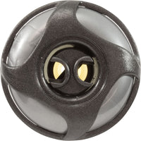 Jet Intl, WW Cluster Strm, Swirl, 2-1/4"fd, 2Roto, SS/DkGry, Thd