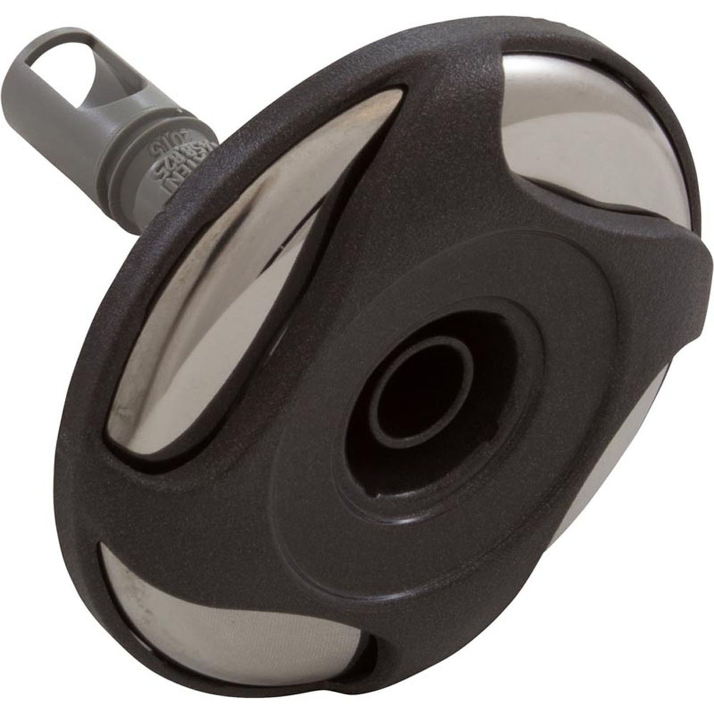 Jet Intl, WW Cluster Storm, Swirl, 3-5/16"fd, Dir, SS/DkGry, Thd