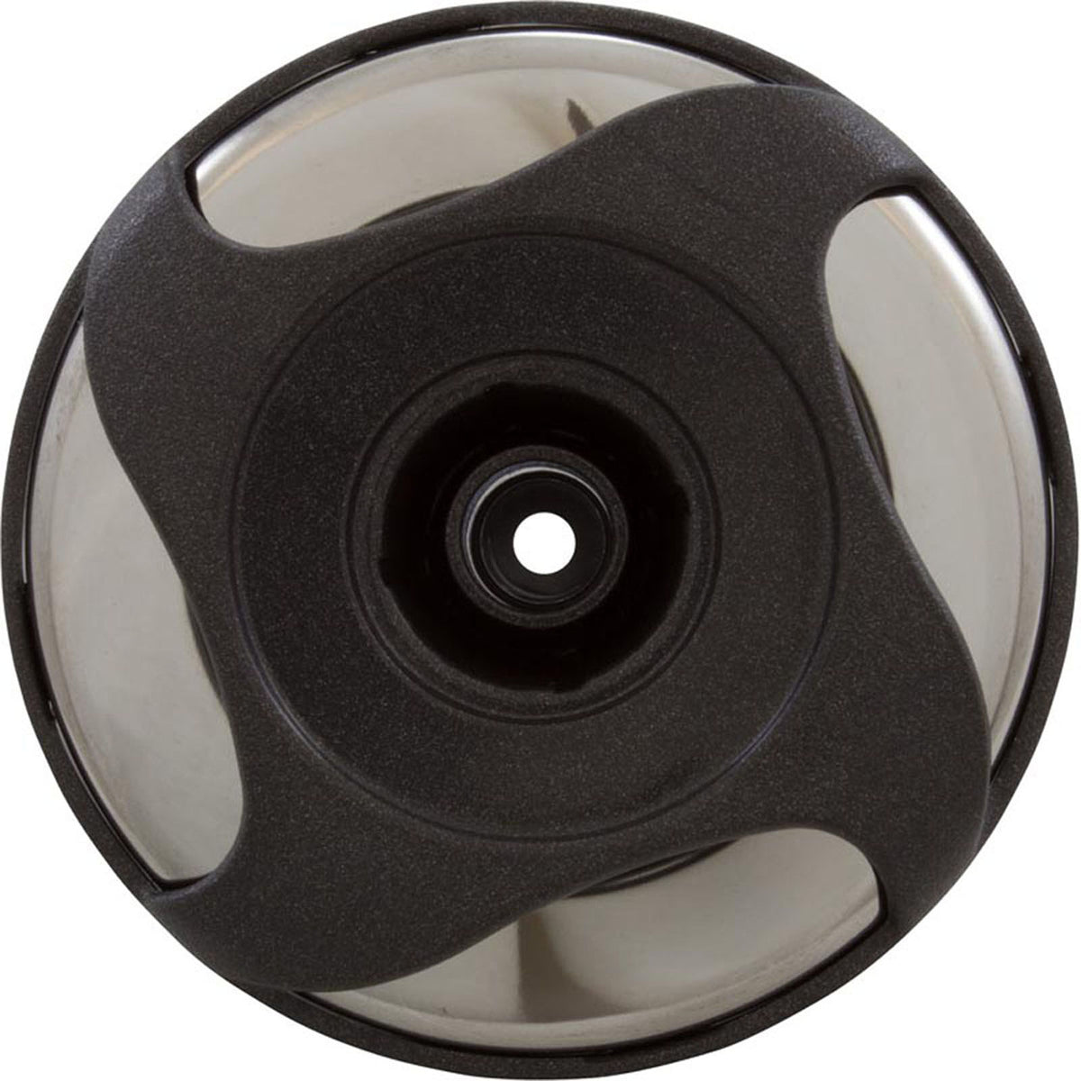 Jet Intl, WW Cluster Storm, Swirl, 3-5/16"fd, Dir, SS/DkGry, Thd