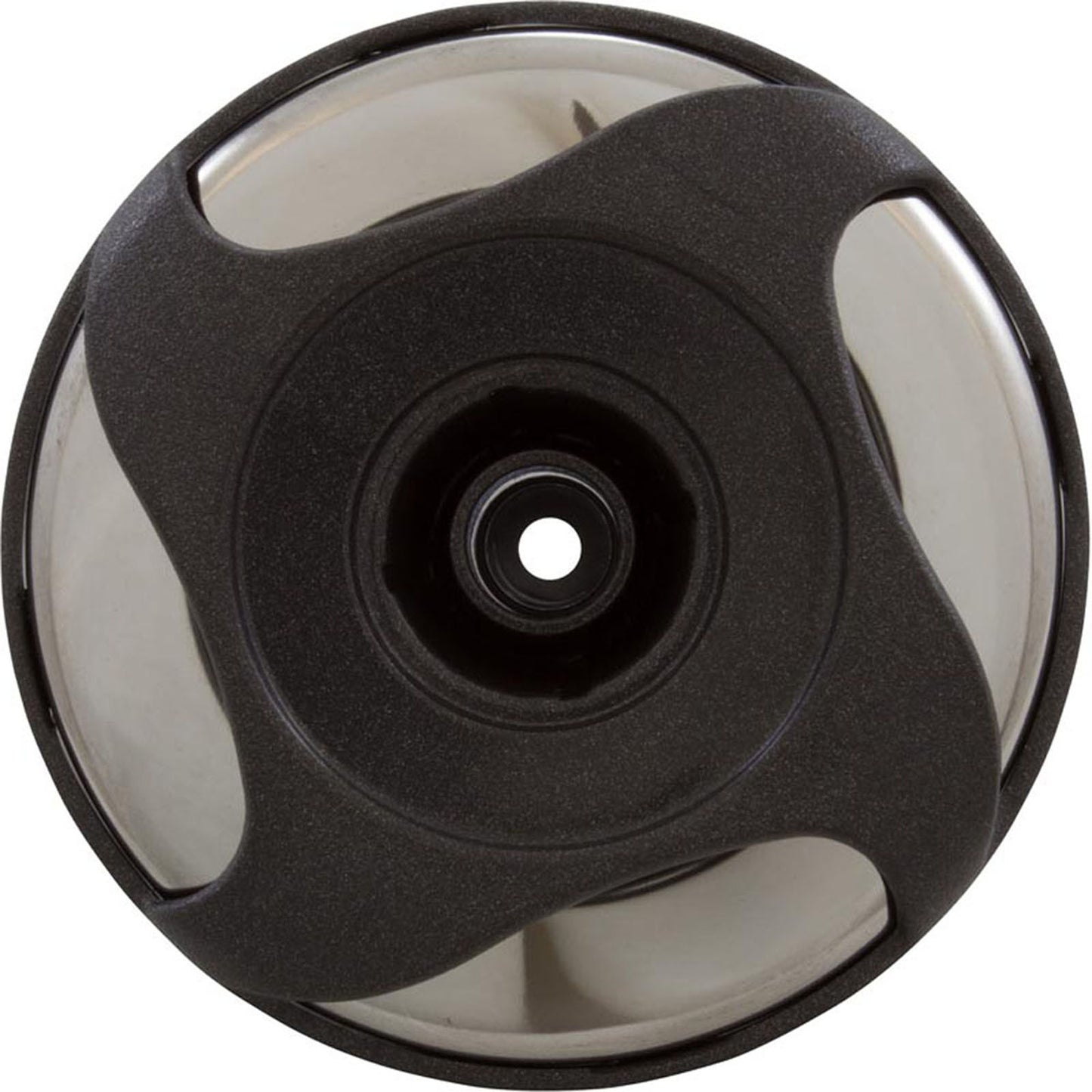 Jet Intl, WW Cluster Storm, Swirl, 3-5/16"fd, Dir, SS/DkGry, Thd