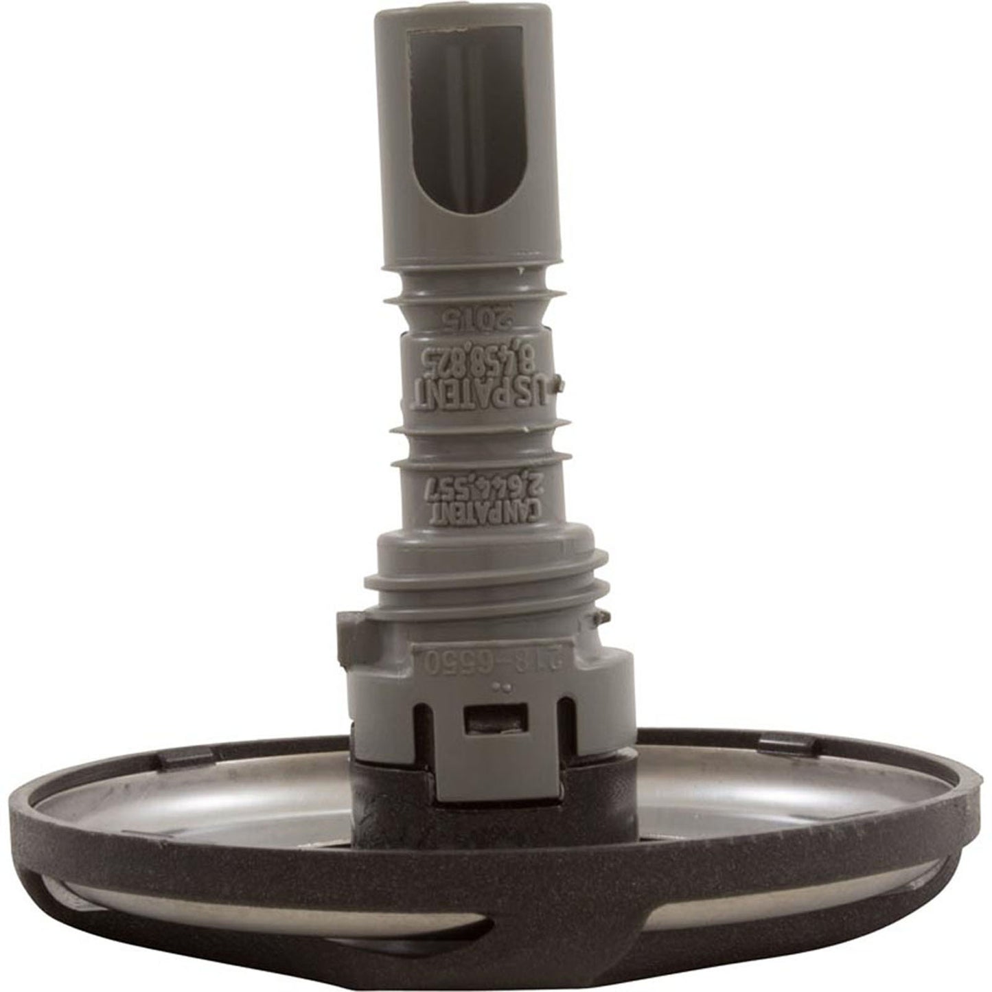 Jet Intl, WW Cluster Storm, Swirl, 3-5/16"fd, Dir, SS/DkGry, Thd