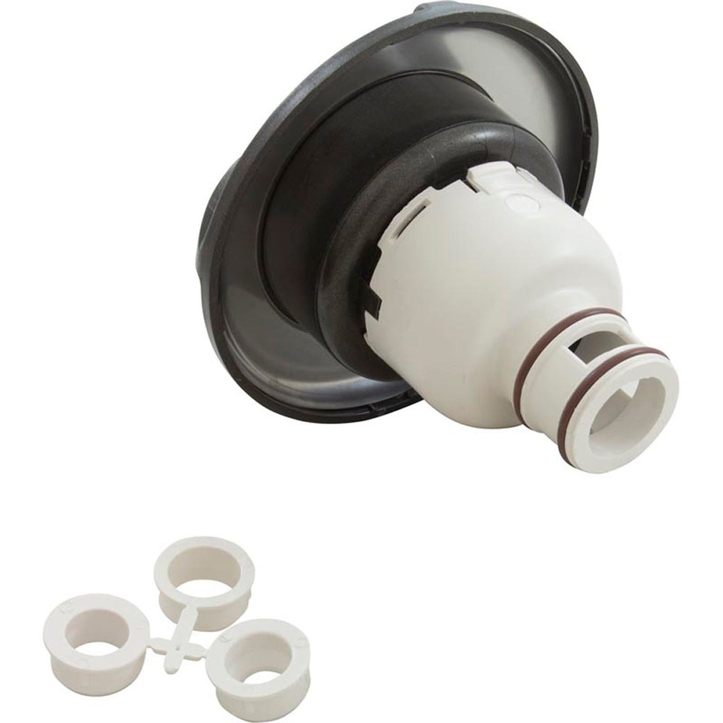 Jet Intl, WW Whirlpool sin ajuste, remolino, 5-1/2" fd, dir, SS/dk Gry