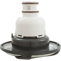 Jet Intl, WW Whirlpool Non-Adj, Swirl, 5-1/2"fd, Dir, SS/Dk Gry