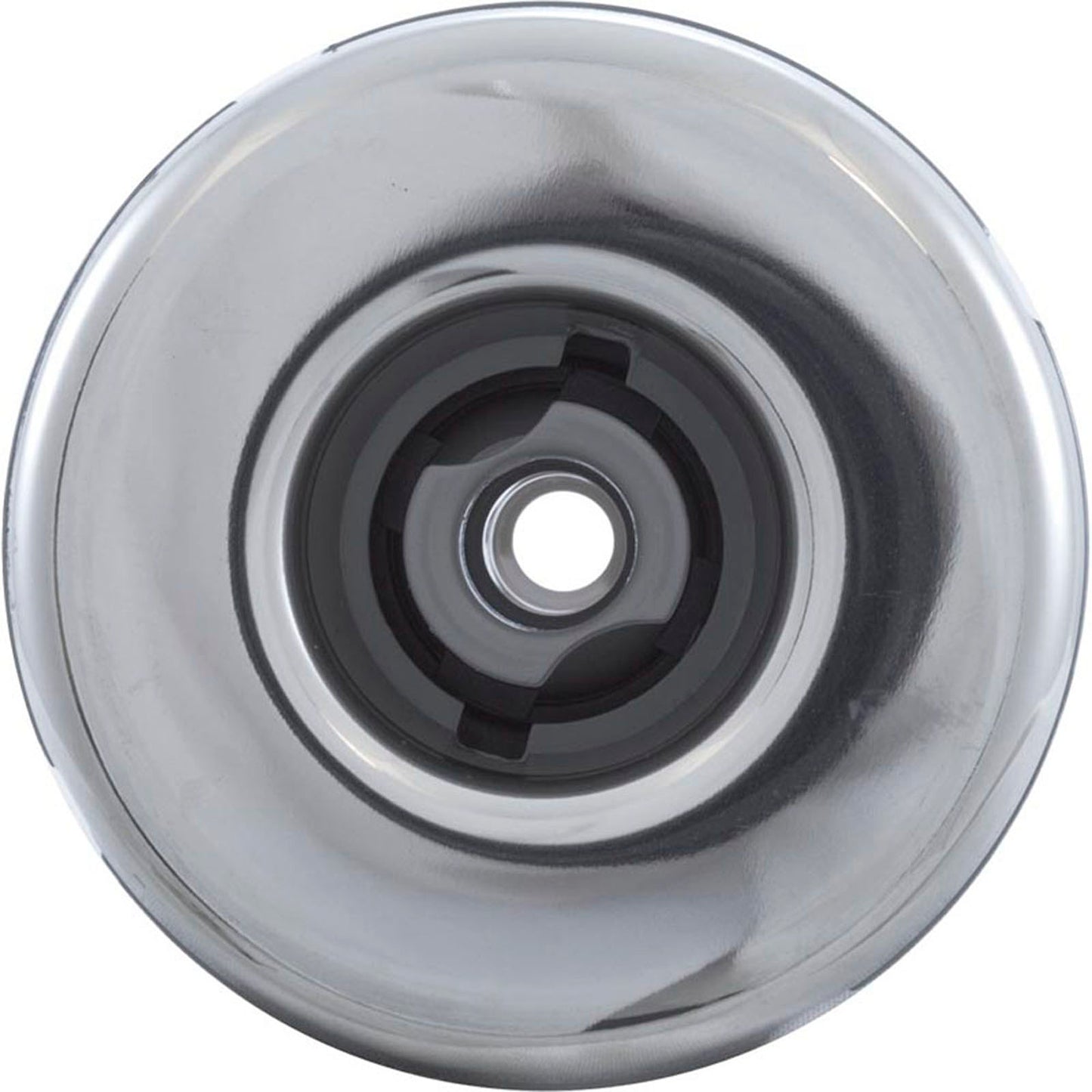 Jet Intl, Mini Storm de la Segunda Guerra Mundial, 3" de frente, dirección, liso, acero inoxidable/gris, rosca