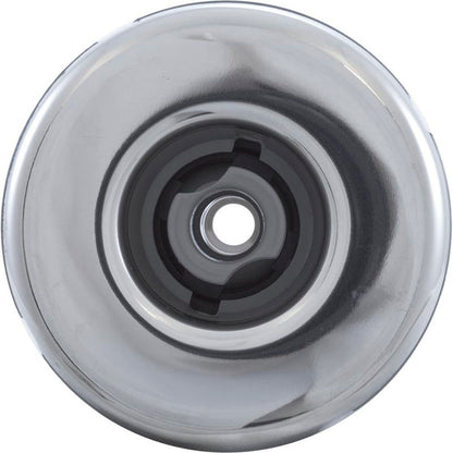 Jet Intl, Mini Storm de la Segunda Guerra Mundial, 3" de frente, dirección, liso, acero inoxidable/gris, rosca