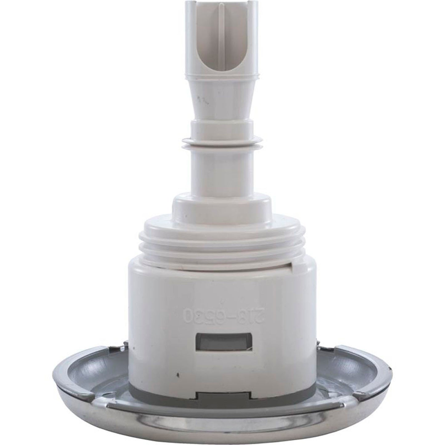 Jet Intl, Mini Storm de la Segunda Guerra Mundial, 3" de frente, dirección, liso, acero inoxidable/gris, rosca