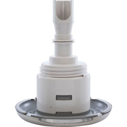 Jet Intl, Mini Storm de la Segunda Guerra Mundial, 3" de frente, dirección, liso, acero inoxidable/gris, rosca